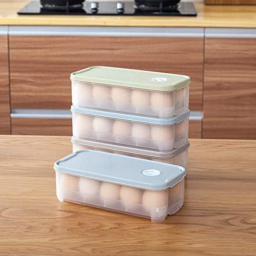 Egg Tray Holder with Plastic Lid Kitchen Egg Storage Container 2