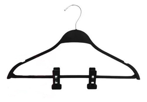 TodoPerchas 20 Plastic Hangers with Reinforced Clips for Adults 0