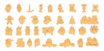 Pack of Laser Cut Vector Files - 250 Christmas Figures 6