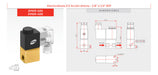 Intor Electroválvula Latón Epdm Ac220v P/ Fluidos 2/2 Nc 1/4 Bsp 2