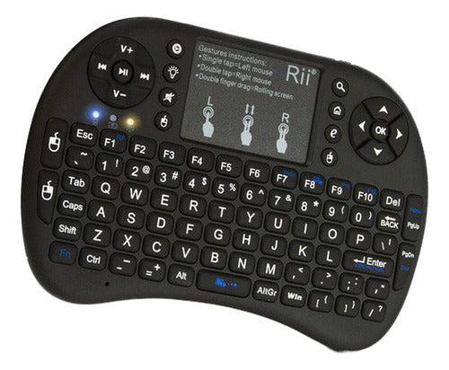 Rii Mini Wireless Keyboard with Touchpad & Mouse Pad I8+ 1