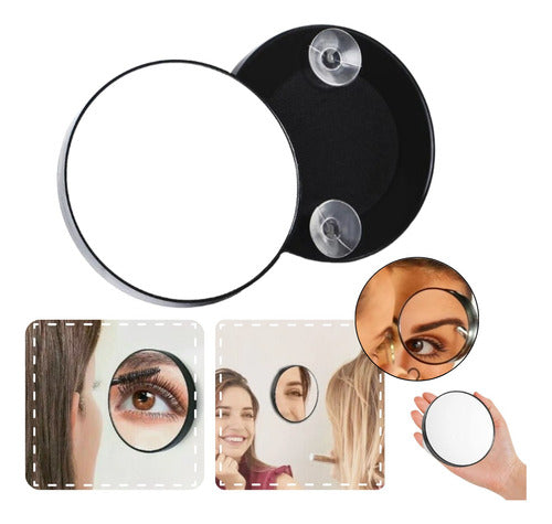 FASHIONSHOPS 10x Magnifying Mirror with Suction Cup 7.5cm Diameter 0