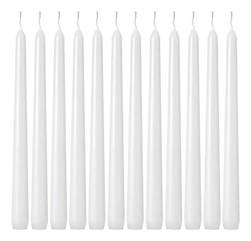 Kedtui Taper Candles 10 Inch (H) Dripless, Set Of 24 0