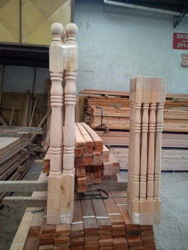 Maderafed Tornado Column 3x3x1m Eucalyptus for Stairs 7