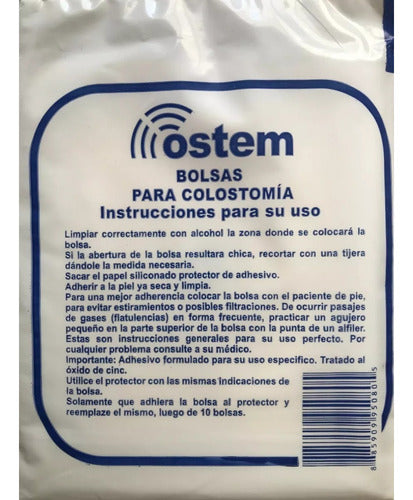 Bolsa Para Colostomia Autoadhesiva  X 10 Unidades 1