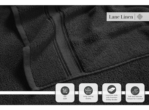 Lane Linen Luxury Bath Towel Set - Set of 6 3