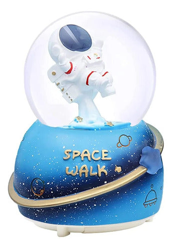 Glass Astronaut Snow Globe Light Decoration Deco Ornament 0