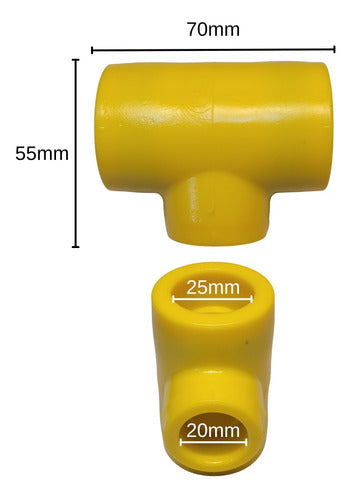 Tee Reduccion 25x20 Sigas Termofusion Gas Dema 1