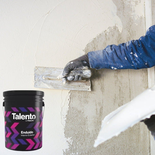 Enduido Interior Exterior Talento Polacrin 10 Litros 2