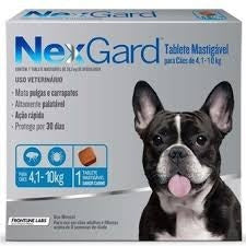 Tableta Masticable Nexgard Antipulga Y Garrapatas  10 A 25 K 6