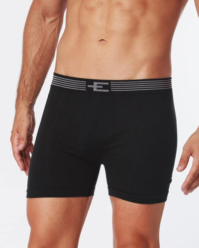 Eyelit Pack Boxer X 2 Men's Solid and Striped Cotton 514625 0