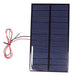 Mini Placa Solar 5,5v 300ma 1,65w 133x76 Mm Com Fio Soldado 4