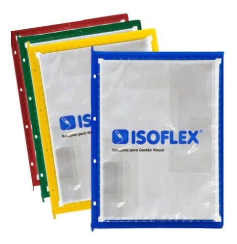 Kit 20 Un Pasta Isoflex A4 Standard - Cores Diversas 0