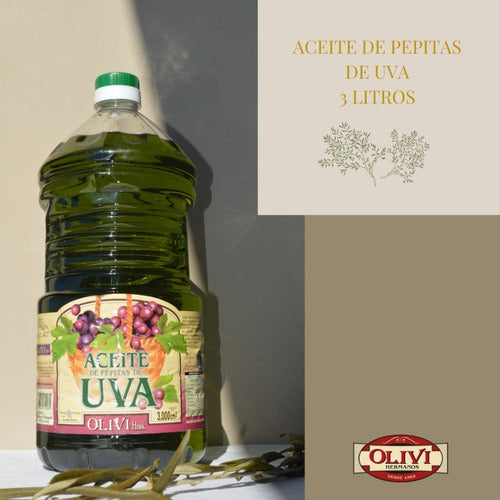 Olivi Hnos Grape Seed Oil 3 Liters - Buy 2 Units 1