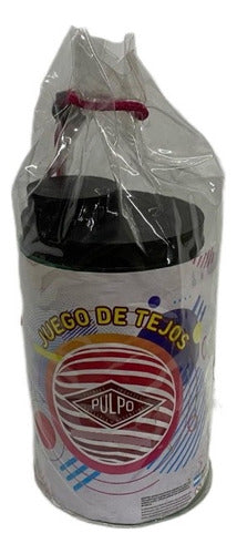 Juego De Tejos De Goma En Bolsón Pvc Marca Pulpo 3