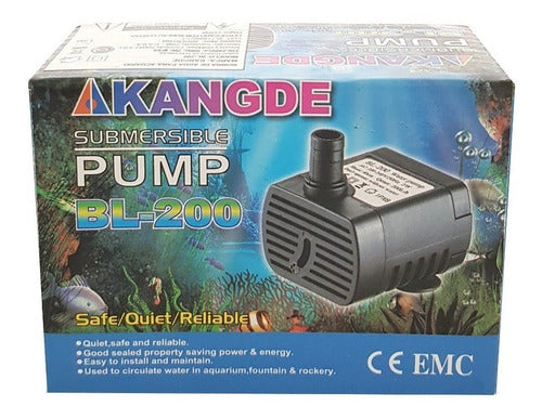 AKANGDE Bomba Agua Bl 200 L/h 2w Con Led Rgb Fuentes Feng Shui 5