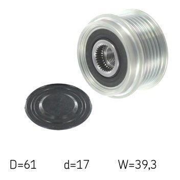 SKF Alternator Pulley for Audi A3 A4 A6 Golf 1.9 2.0 SDI TDI 0