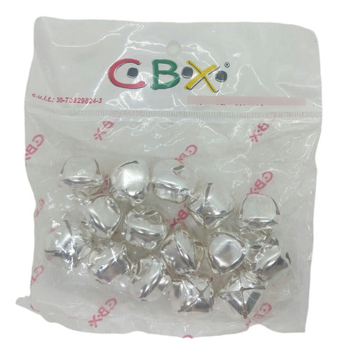 CBX 25mm Jingle Bells x 15 Units Golden/Silver 2