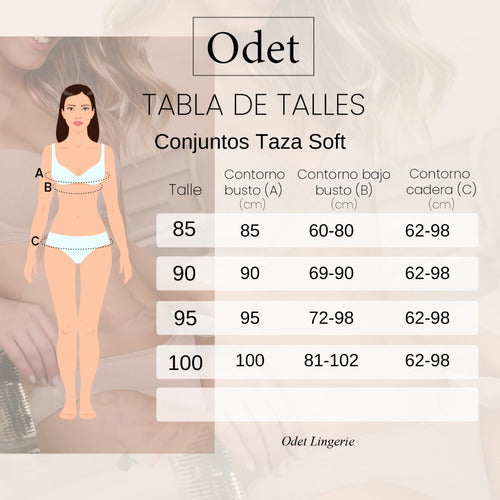 Odet Conjunto Art 3090 Sin Taza Puntilla /lesse 1