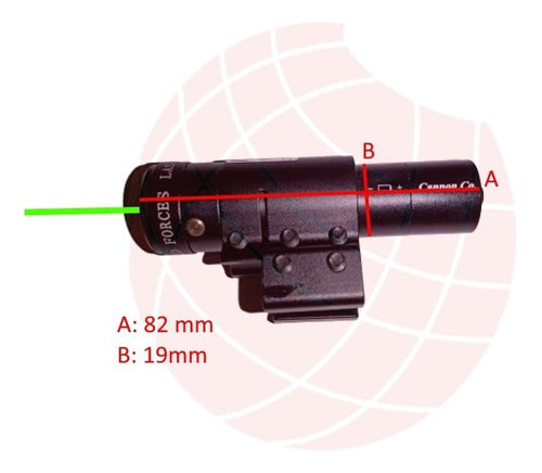 Laser Verde Cannon Picatinny Y 11 Mm Jg8v + Switch Remoto 4