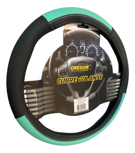 Oregon Universal Steering Wheel Cover 38 Cm Black-Light Green 0