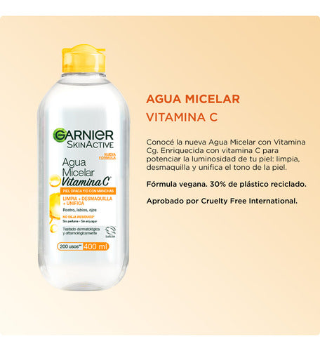 Garnier Micellar Water with Vitamin C 400ml 1