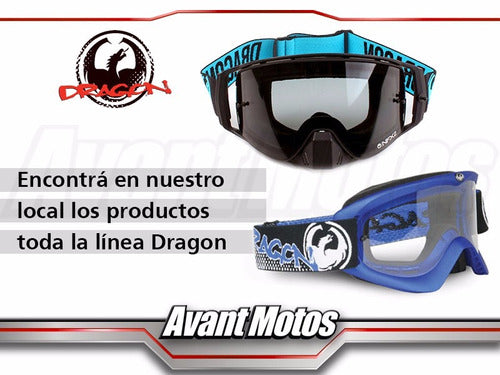 Dragon Smoke Visor MXV Anti-Fog for Motorcycles 1