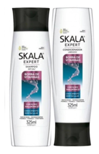 Kit Skala Shampoo&acondicionador + Crema Bomba De Vitaminas 1