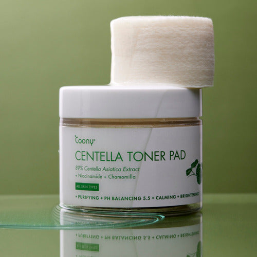 Coony Almohadillas Centella Toner Pad Rutina Limpieza 1