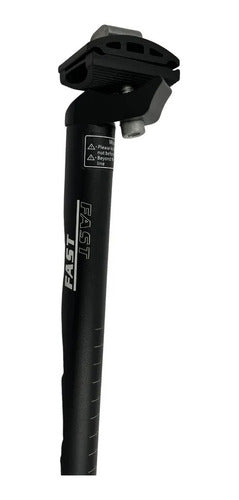 Fast Bicycle Seat Post with Clamp 25.4/350mm Aluminum 1