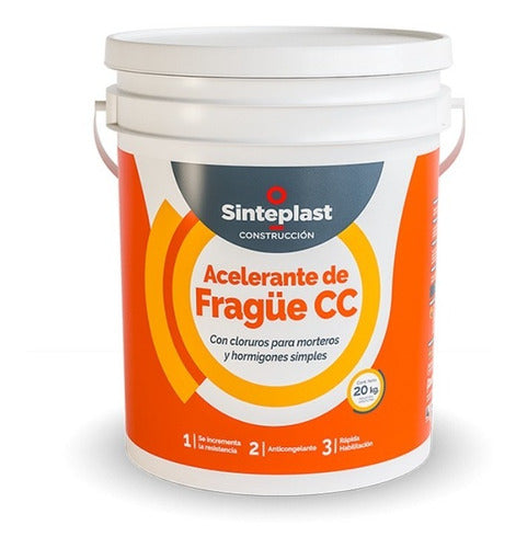 Acelerante De Fragüe Con Cloruro 20 L Sinteplast 0