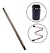 Reusable Foldable Stainless Steel Silicone Straw with Case 0