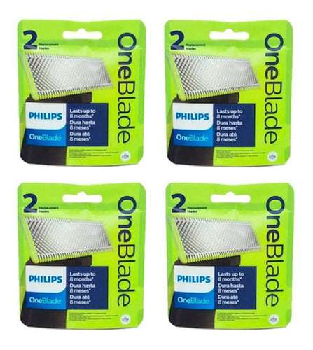 Philips 4x Repuesto Qp220 Afeitadora Oneblade 0