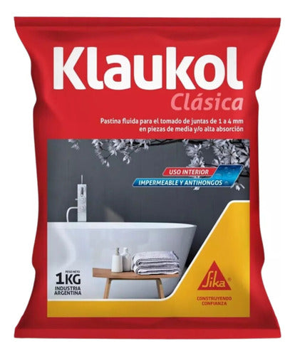 Klaukol Pastina Fluida X 1 Kg Clasica Color Blanco (Talco) 0