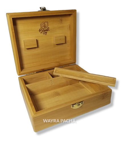 Premium Bamboo Wood Box for Storage - Blunt King 4