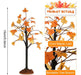 Mtlee Autumn Maple Tree Artificial, 3 Piece Set 1