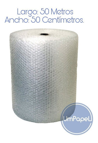 Pack of 3 Polyethylene Bubble Wrap Rolls Pluribol 50cm x 50m 7