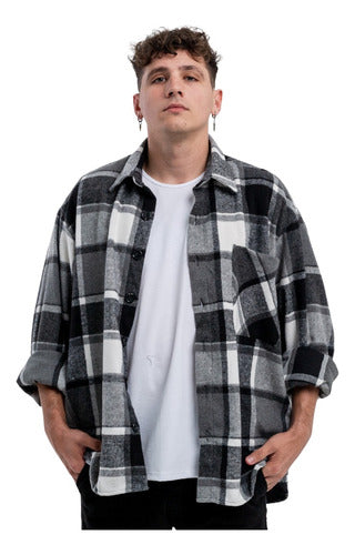 Estilo Bunker Oversized Flannel Shirt Jacket for Men® 0