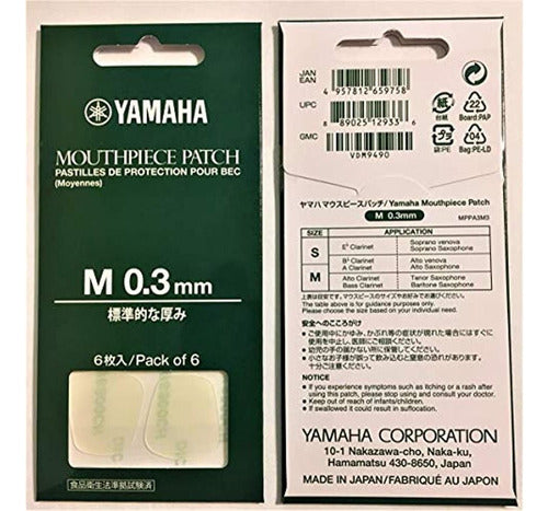 Yamaha Clear 0.3mm Boquilla Parche 6/paquete 0