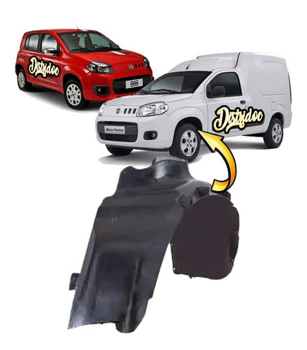 Guardaplast Pasaruedas Fiat Uno Fiorino Novo Izquierdo 0