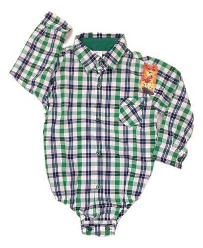 Baby Dress Shirt Bodysuit Long Sleeve 2