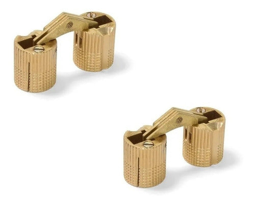 Euro Hard Hidden Hinge For Wooden Furniture Ø 18 Mm X 2 Units 0