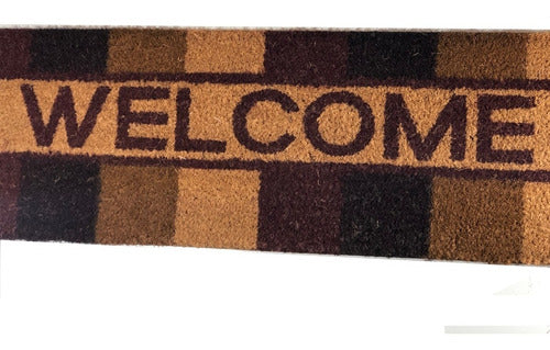 Coconut Fiber Welcome Doormat 25x75 Antislip Mat Entryway 4