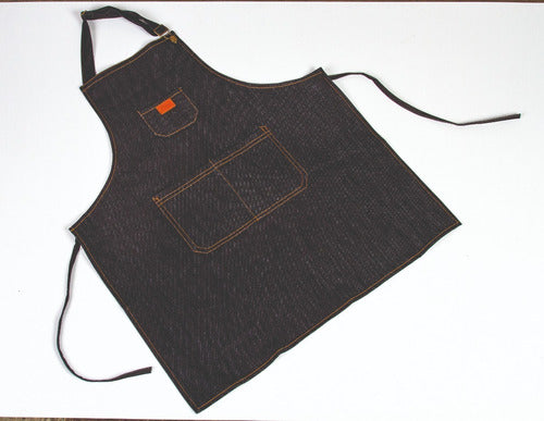 Jean Unisex Kitchen and Barber Apron with Pocket 0