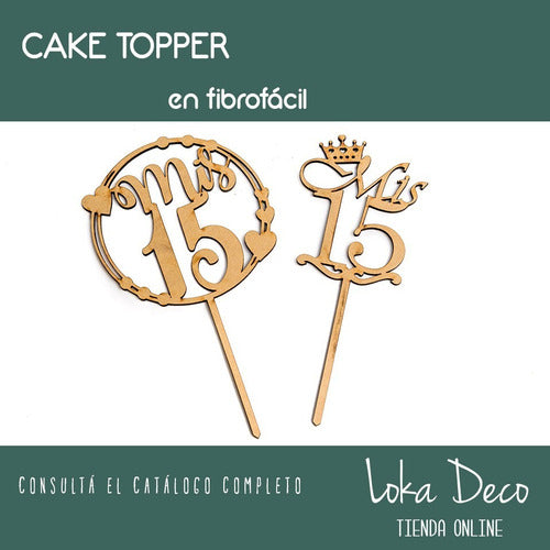 Loka Deco Cake Toppers Adornos Carteles Para Tortas Cumple Boda Party 6