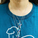 Venetian Chain Hummingbird Silver 925 Necklace Earrings Set 2