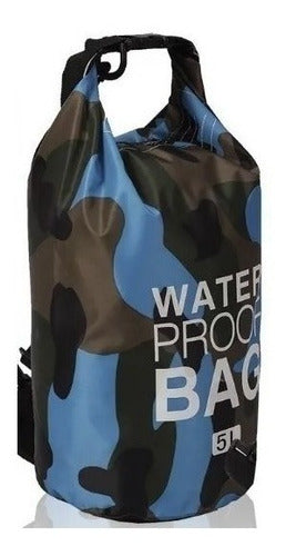 Bolso Estanco 5lt.(pvc 0,3) Camuflado Water Proof Peº 0