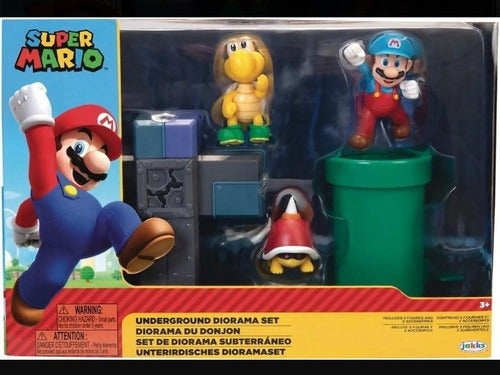 Juguete Súper Mario Set Diorama Subterráneo 0