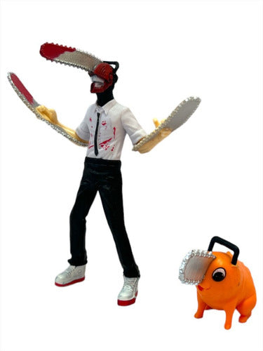 Figura Juguete Chainsawman Pochita Y Denji Set X2 1