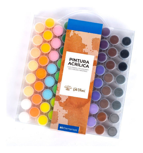 DaVinci Acrylic Painting Art Set 3.5ml x 80 Colors 0